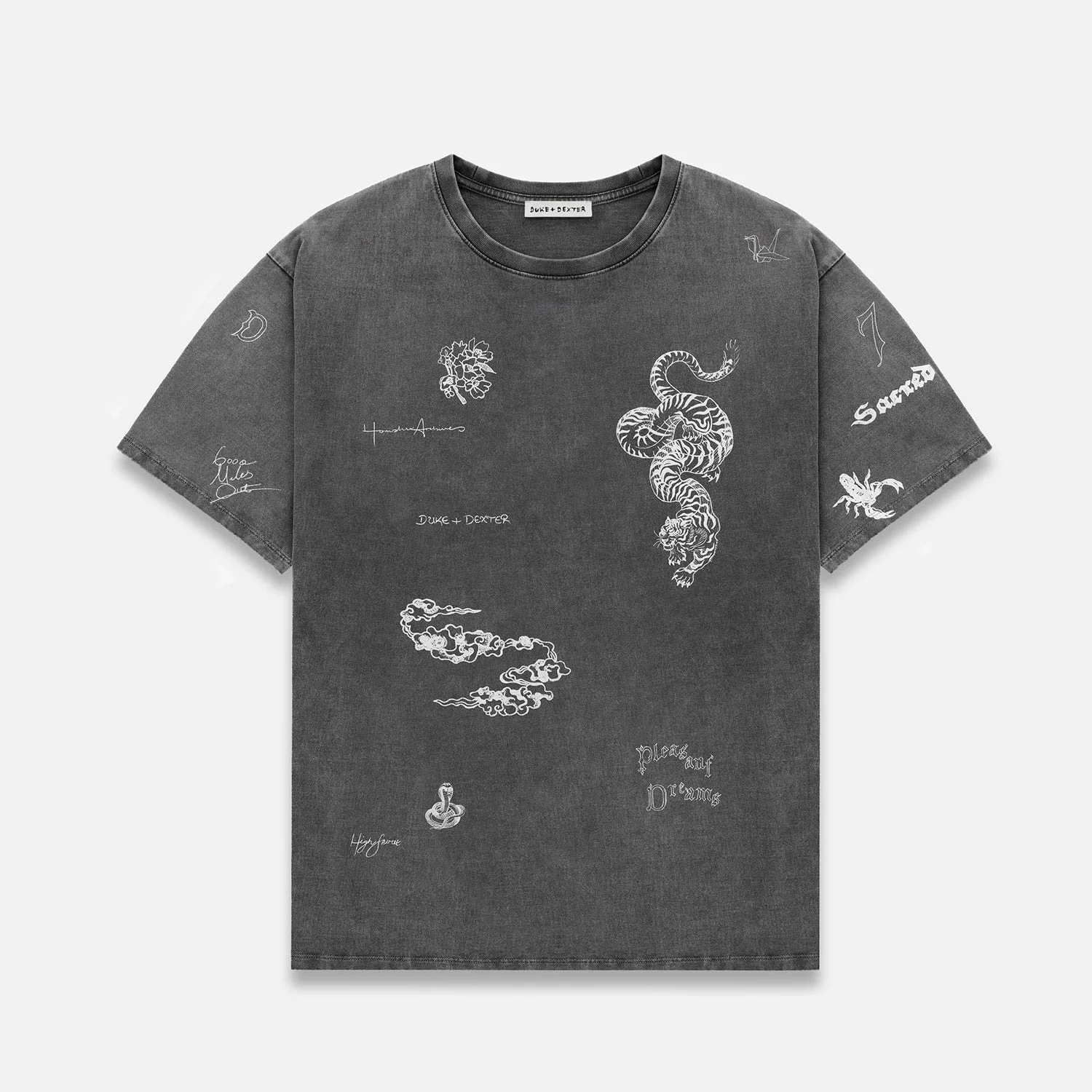 PD Sketch Washed Grey T-Shirt - 1