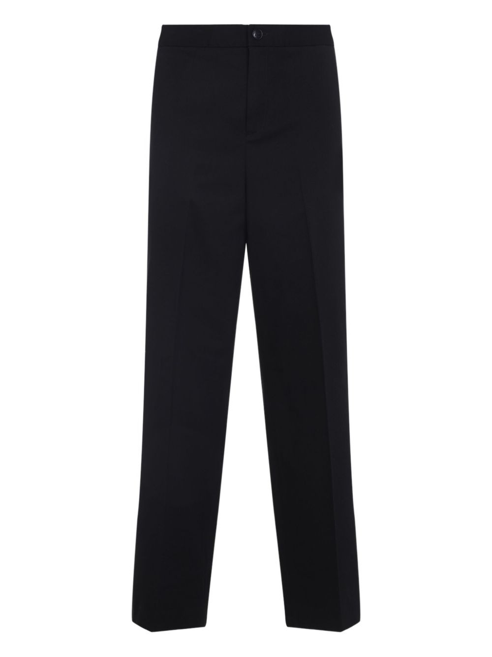 buckle-detail cotton trousers - 3