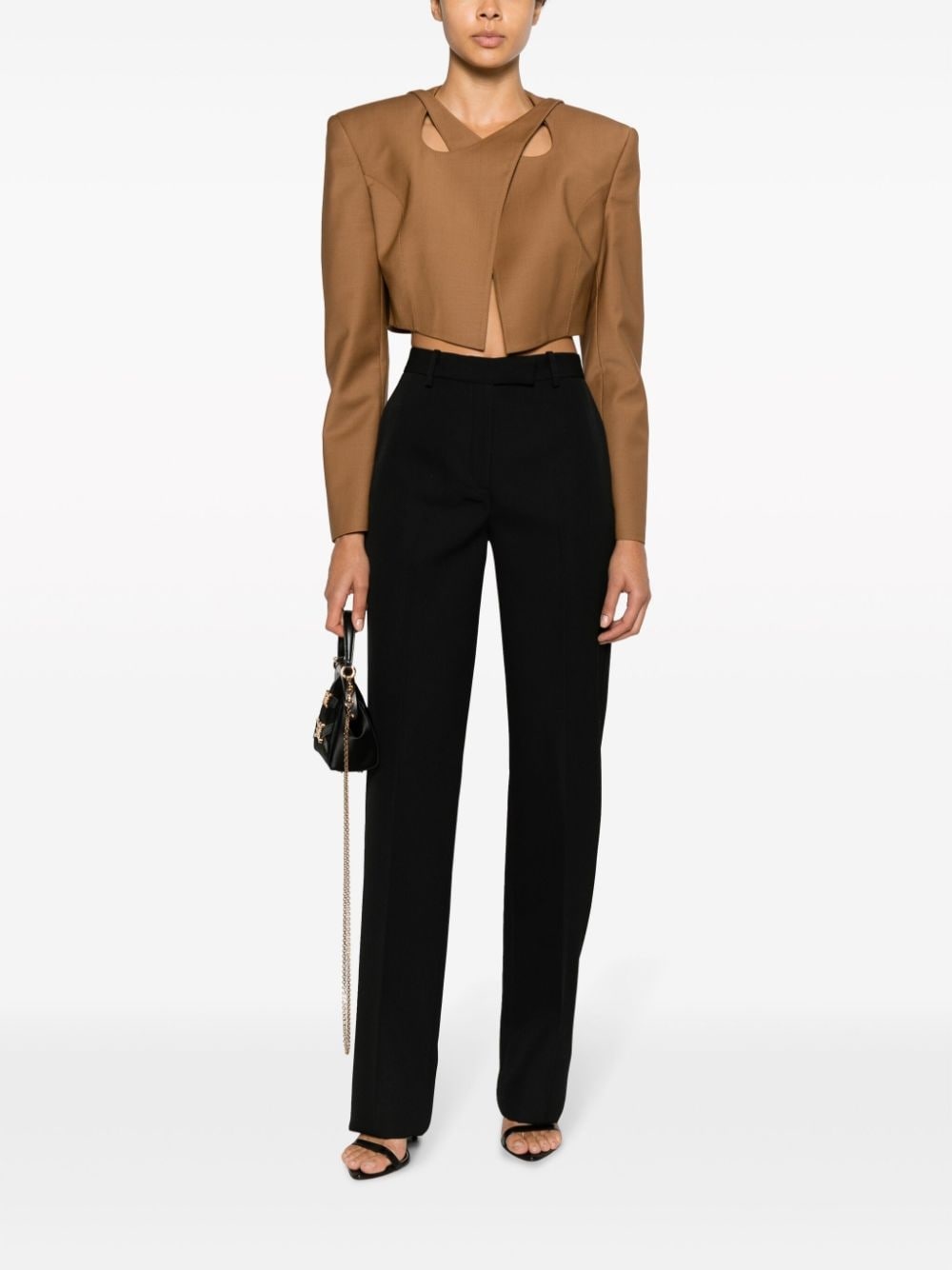 virgin-wool tailored trousers - 2