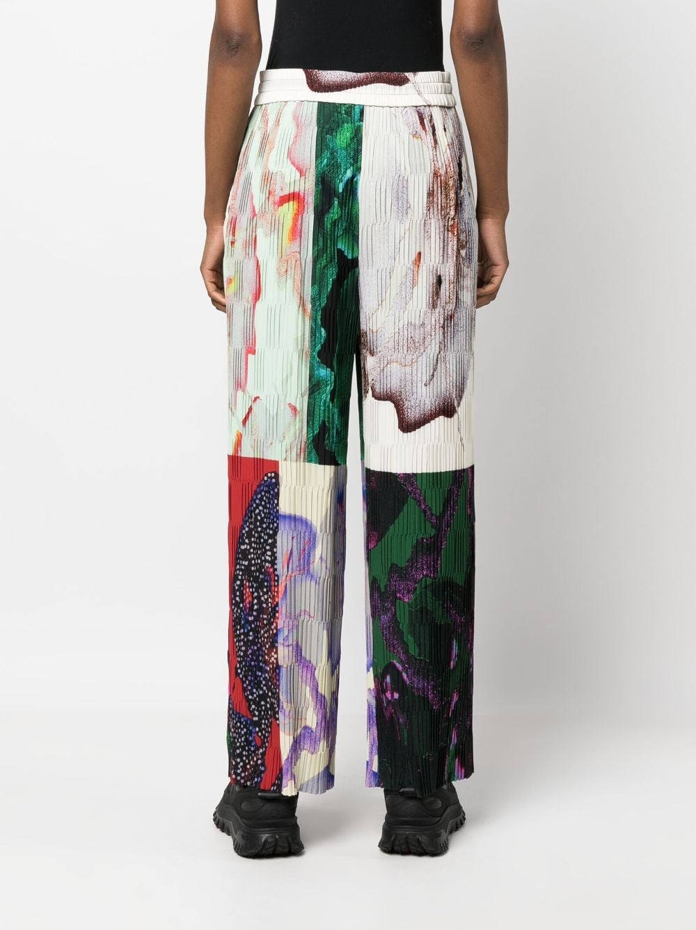 Grow plissÃ©-effect straight trousers - 4