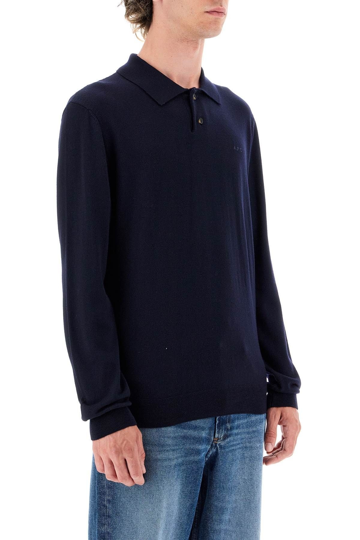 JACOB WOOL PULLOVER POLO SWEATER - 3