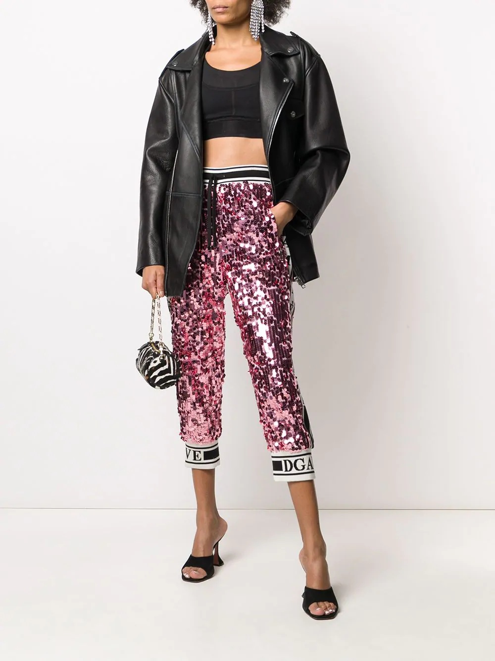 sequin track pants - 2