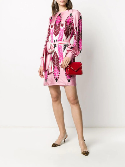 Valentino Pop Feathers print mini dress outlook