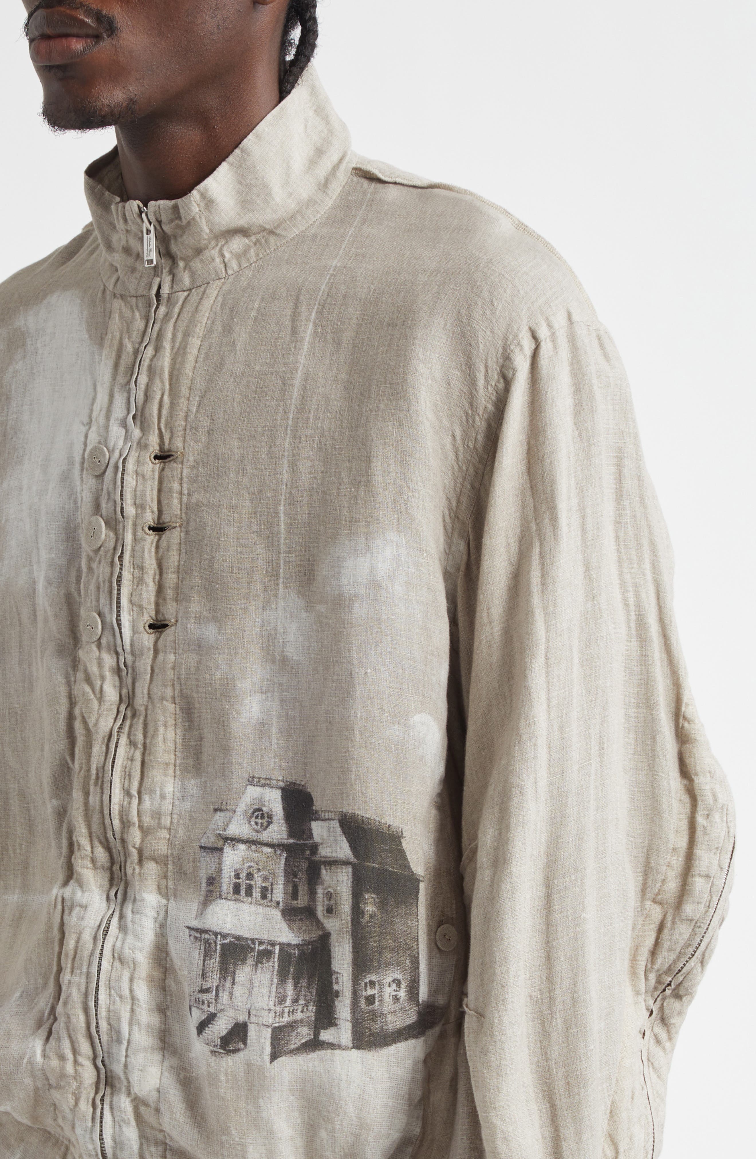 Undercover Linen Jacket in Natural Base at Nordstrom - 5