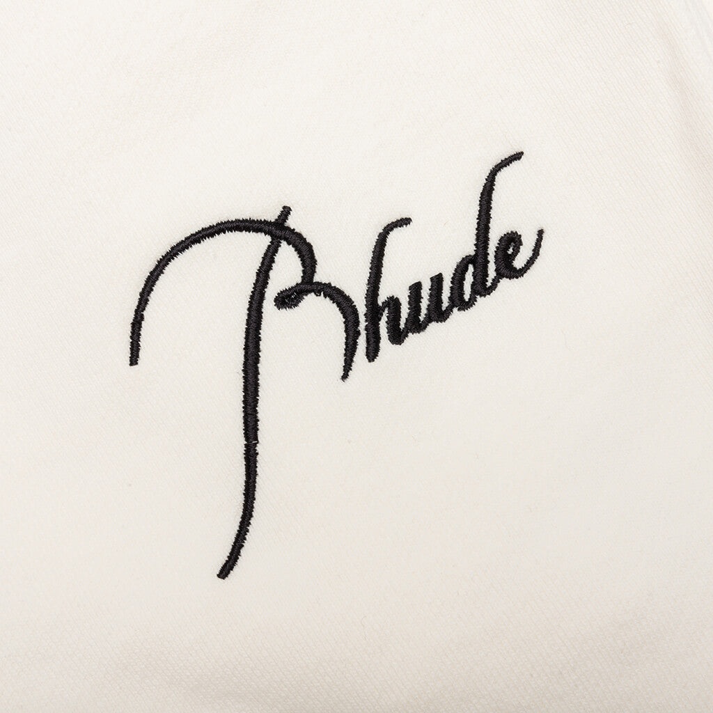 RHUDE TERRY SWEATPANT - VINTAGE WHITE - 3