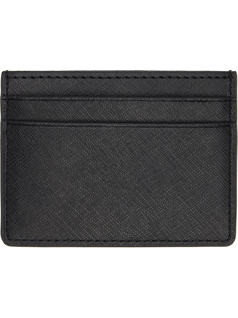 BOSS Black Foil-Embossed Logo Card Holder outlook