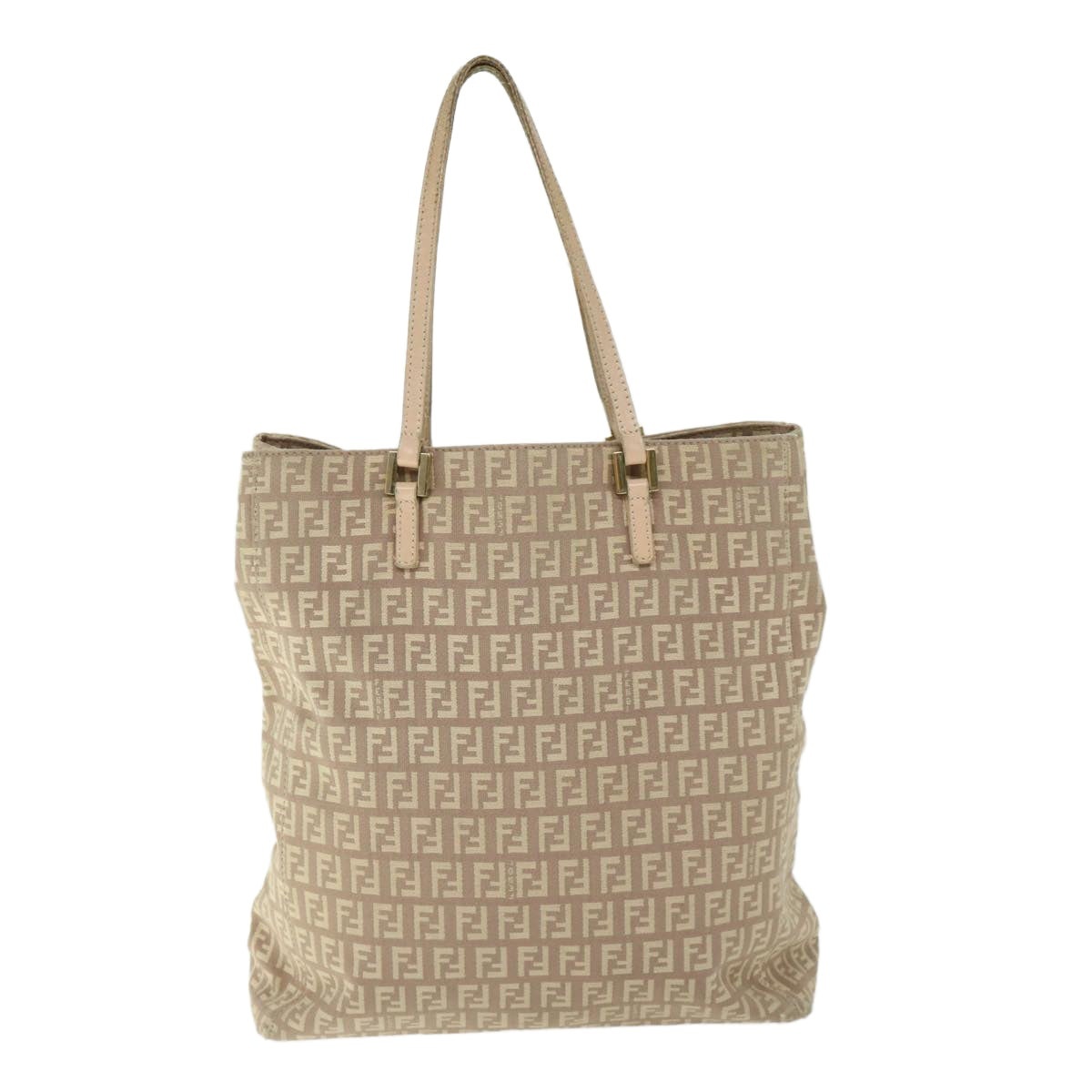 FENDI Zucchino Canvas Hand Bag Pink - 3