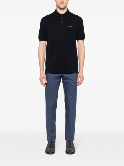 ZEGNA stretch-cotton tailored trousers outlook