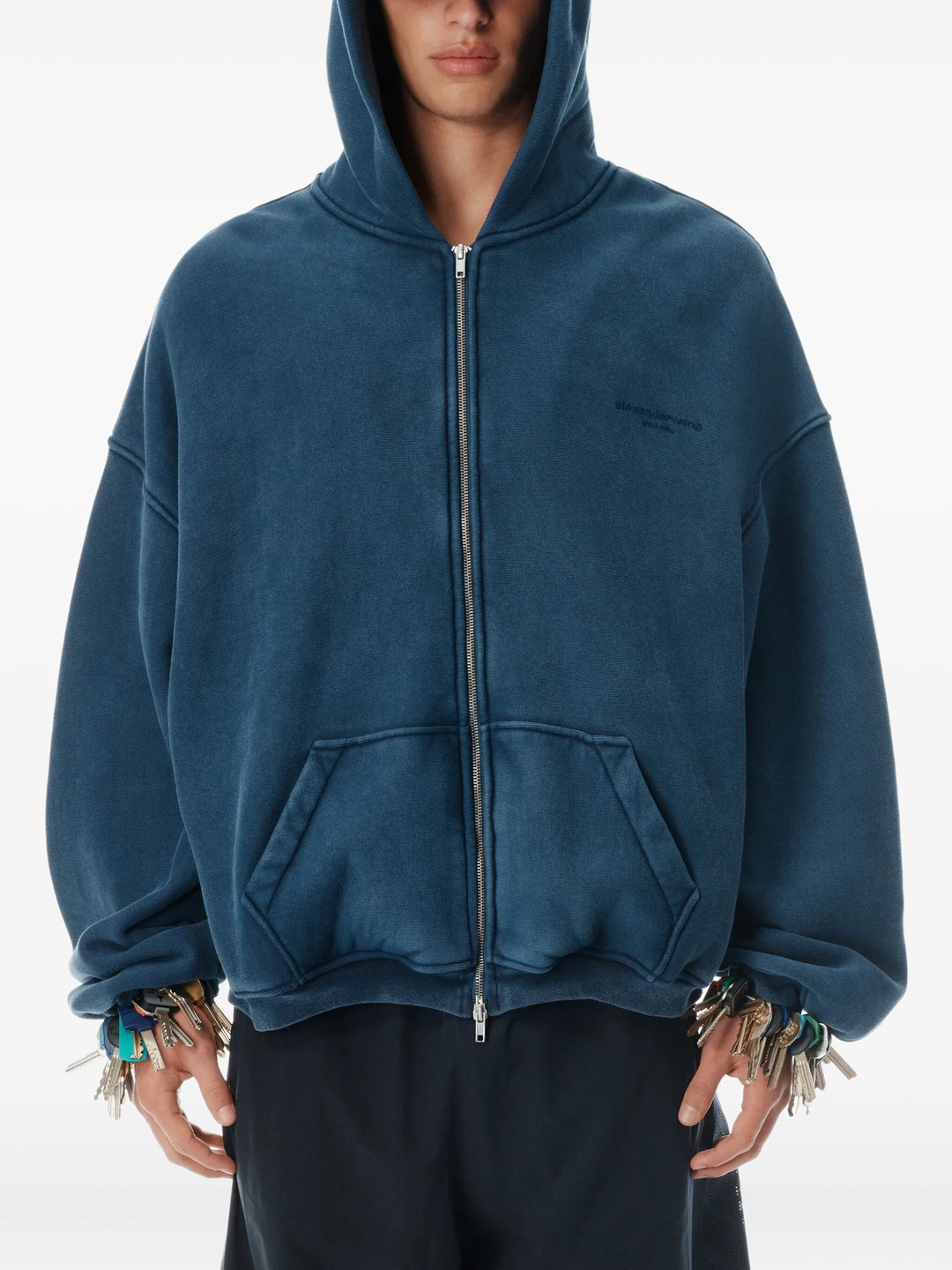 Zip Up Hoodie With Graphic Logo - 5