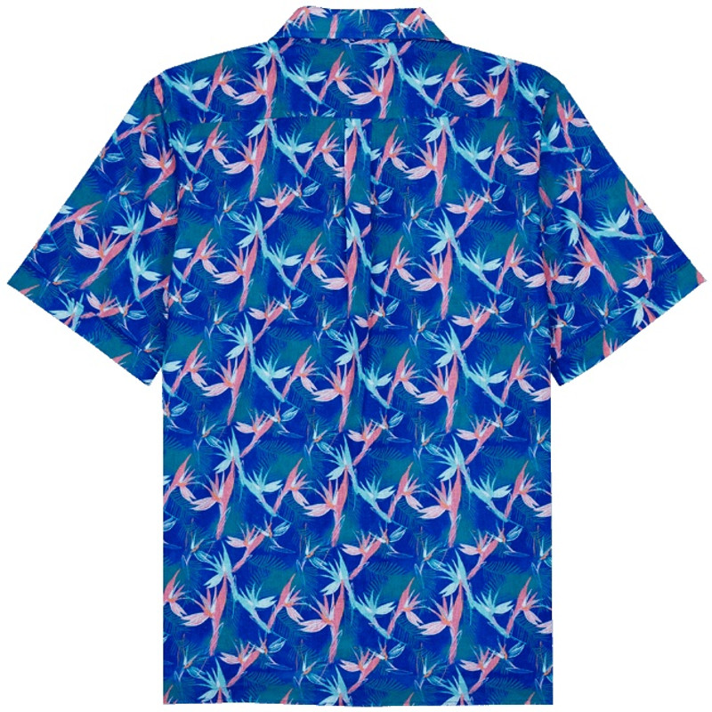 Vilebrequin Men Bowling Shirt Linen and Cotton Paradise Vintage outlook