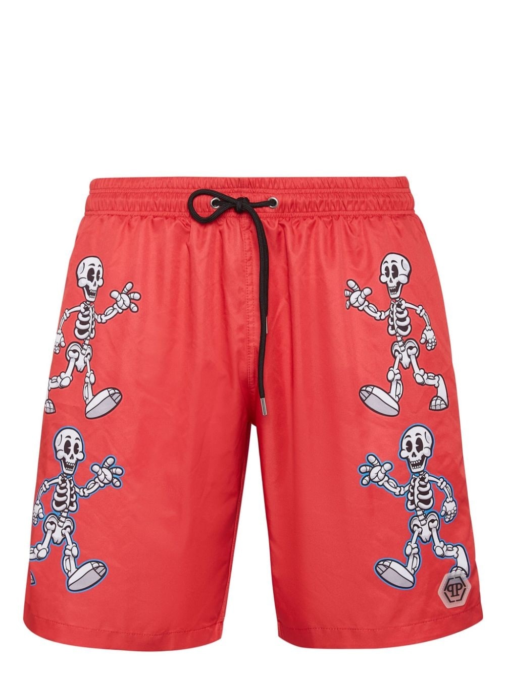 skeleton-print swim shorts - 1