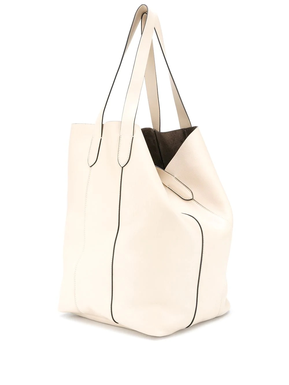 tonal stitching large tote bag  - 3