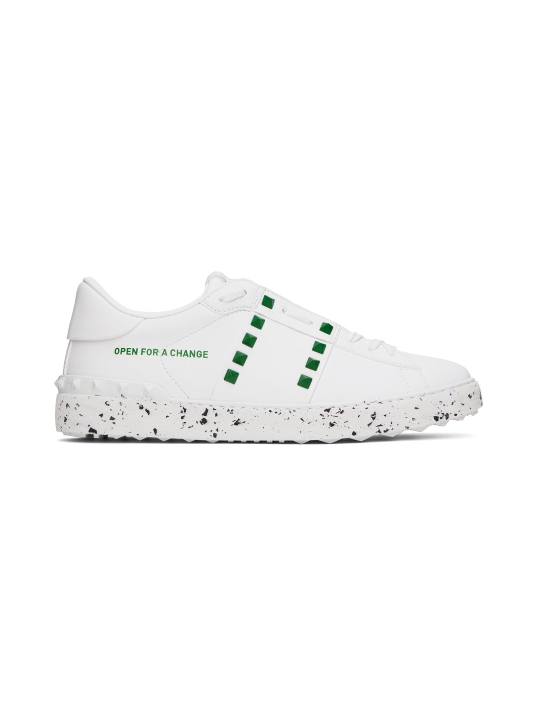 White 'Open For A Change' Sneakers - 1