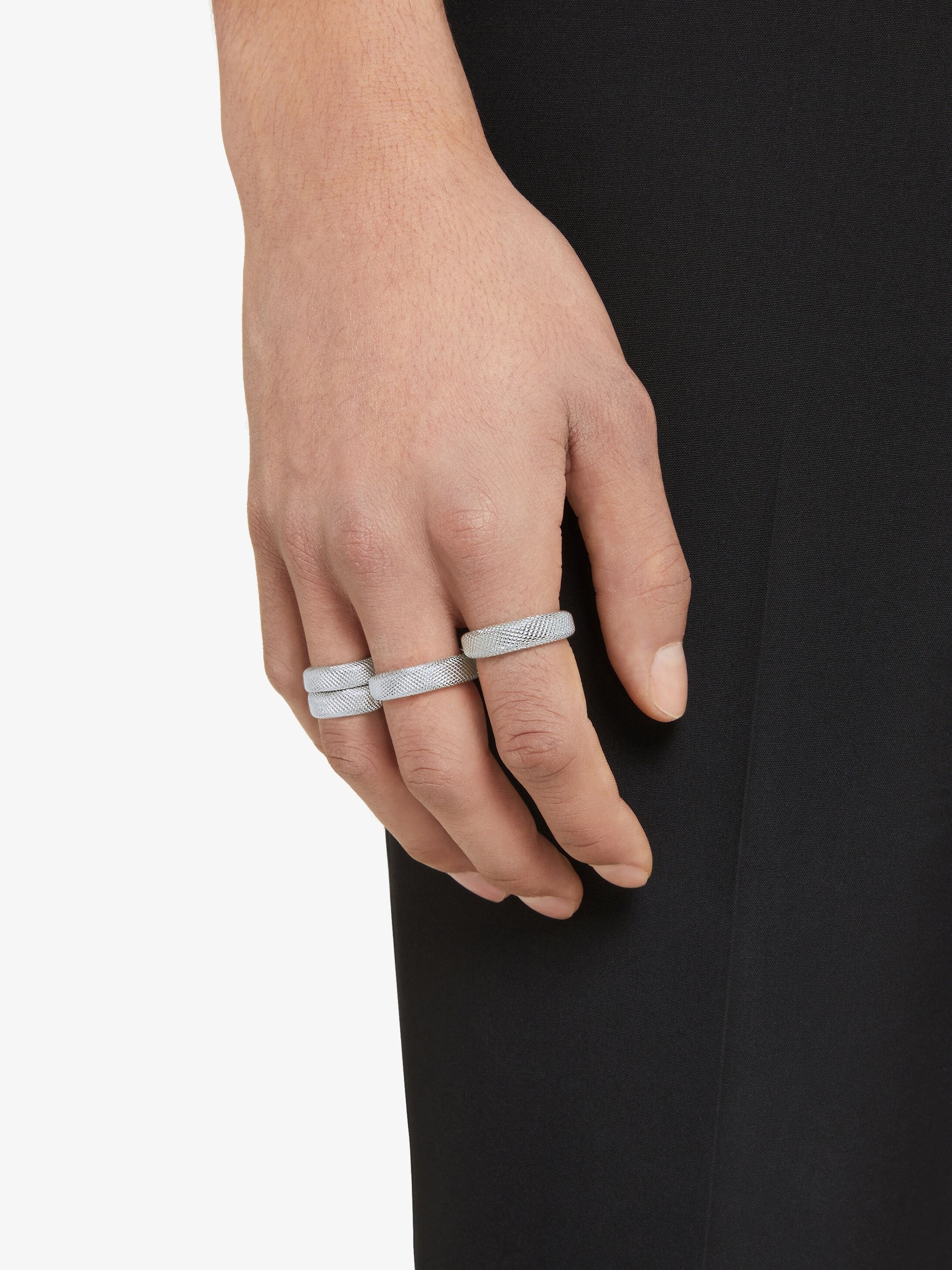LOCK FOUR FINGERS RING - 4