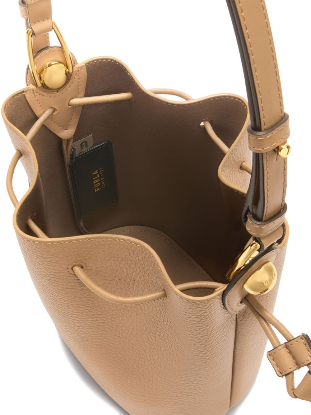 mini Sfera leather bucket bag - 5