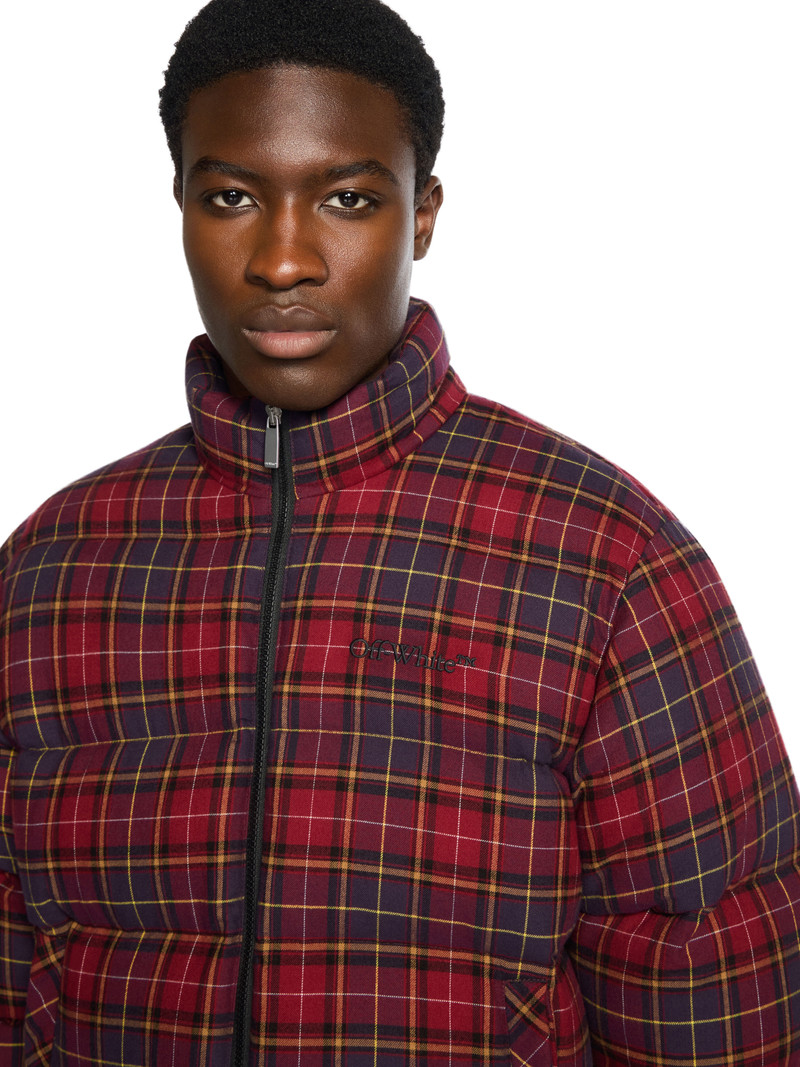 Spray Arrow Check Flannel Down Jacket 5