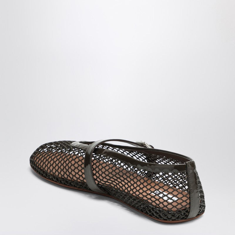 Alaia Khaki Mesh Ballerina Women - 2