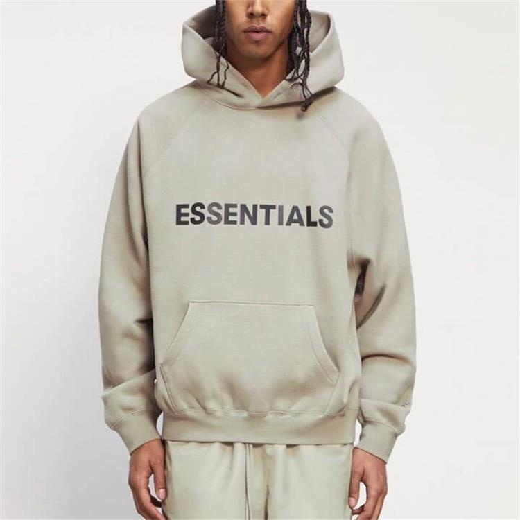 Fear of God Essentials FW20 Logo Hoodie 'Moss' 192250500206245 - 3