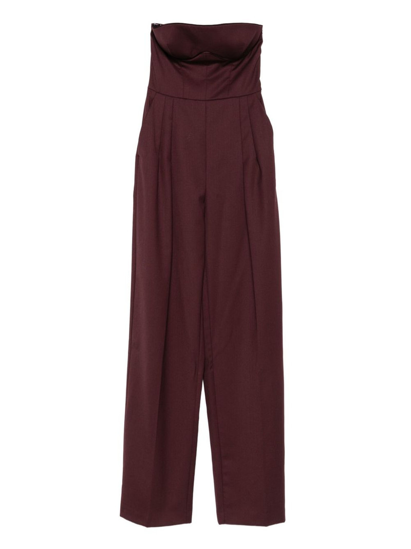 strapless pleated jumpsuit 1