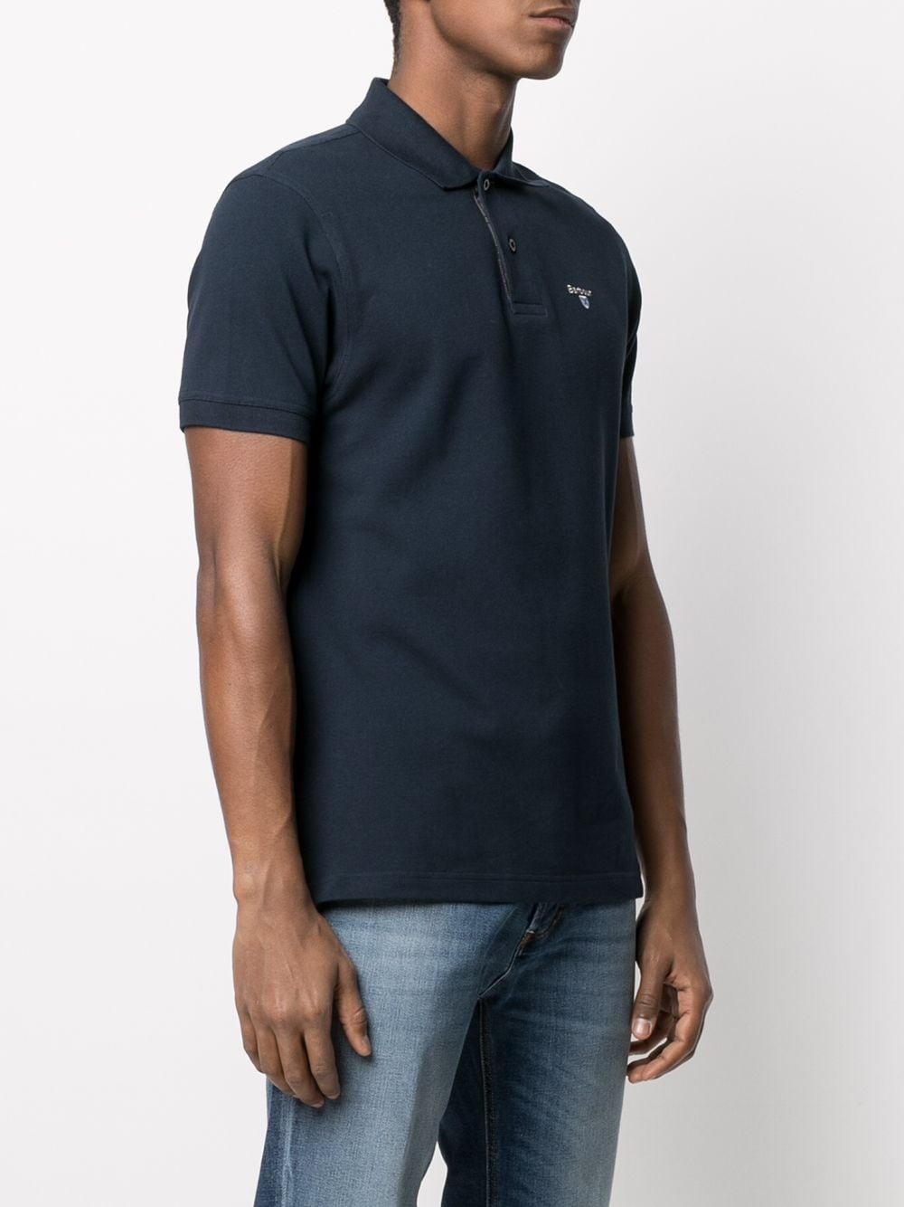 logo embroidered polo shirt - 3