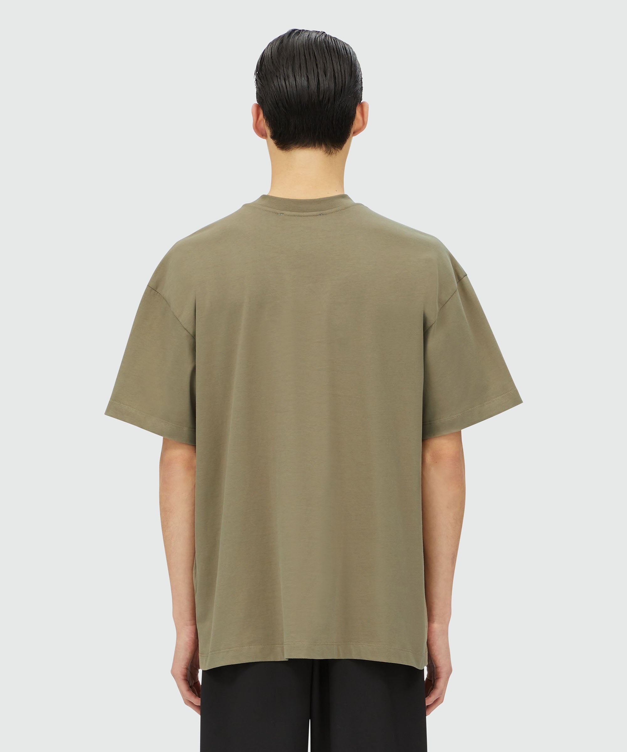 Military green jersey T-shirt with Impact logo - 3