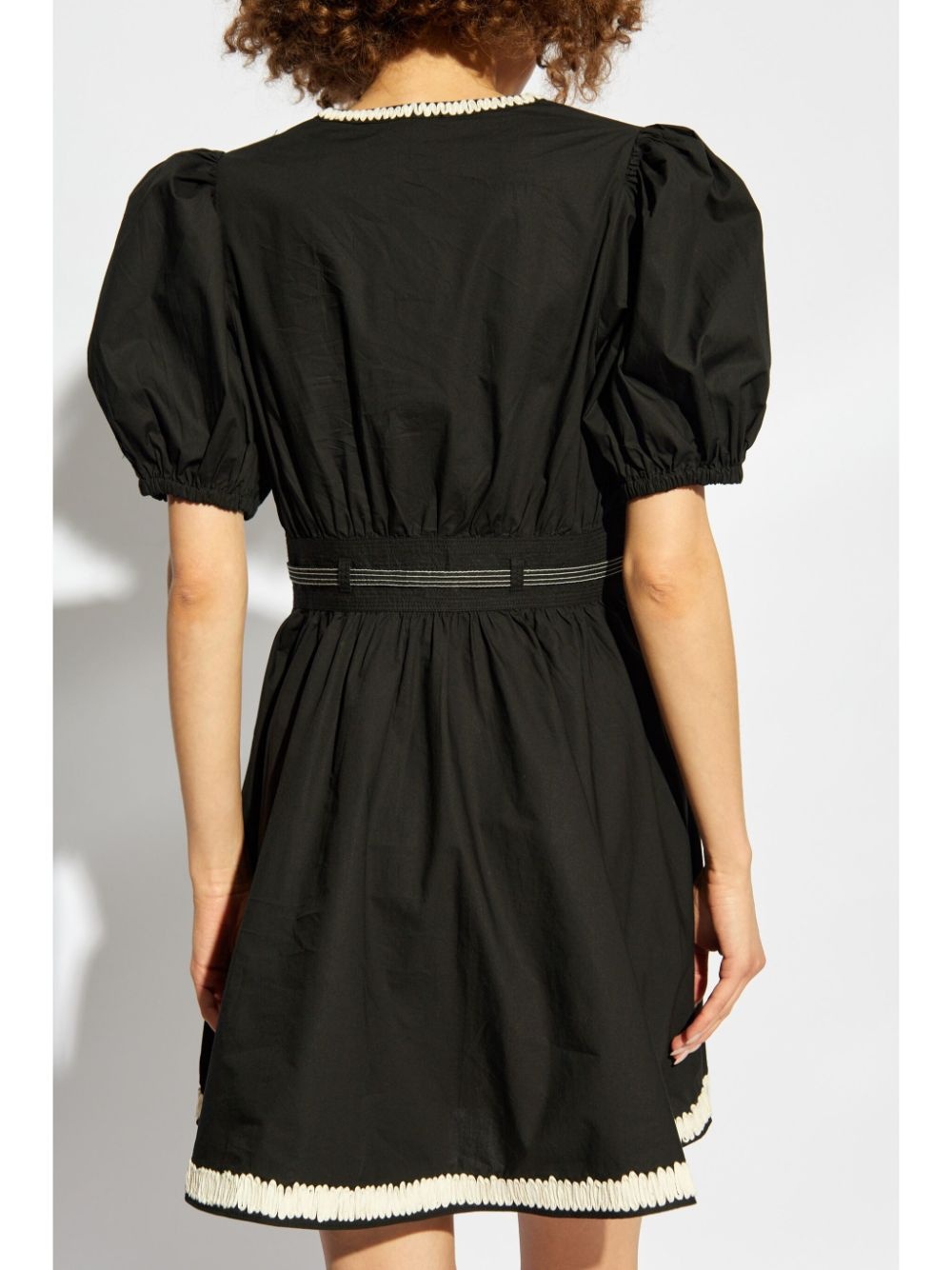 tied-waist mini dress - 4