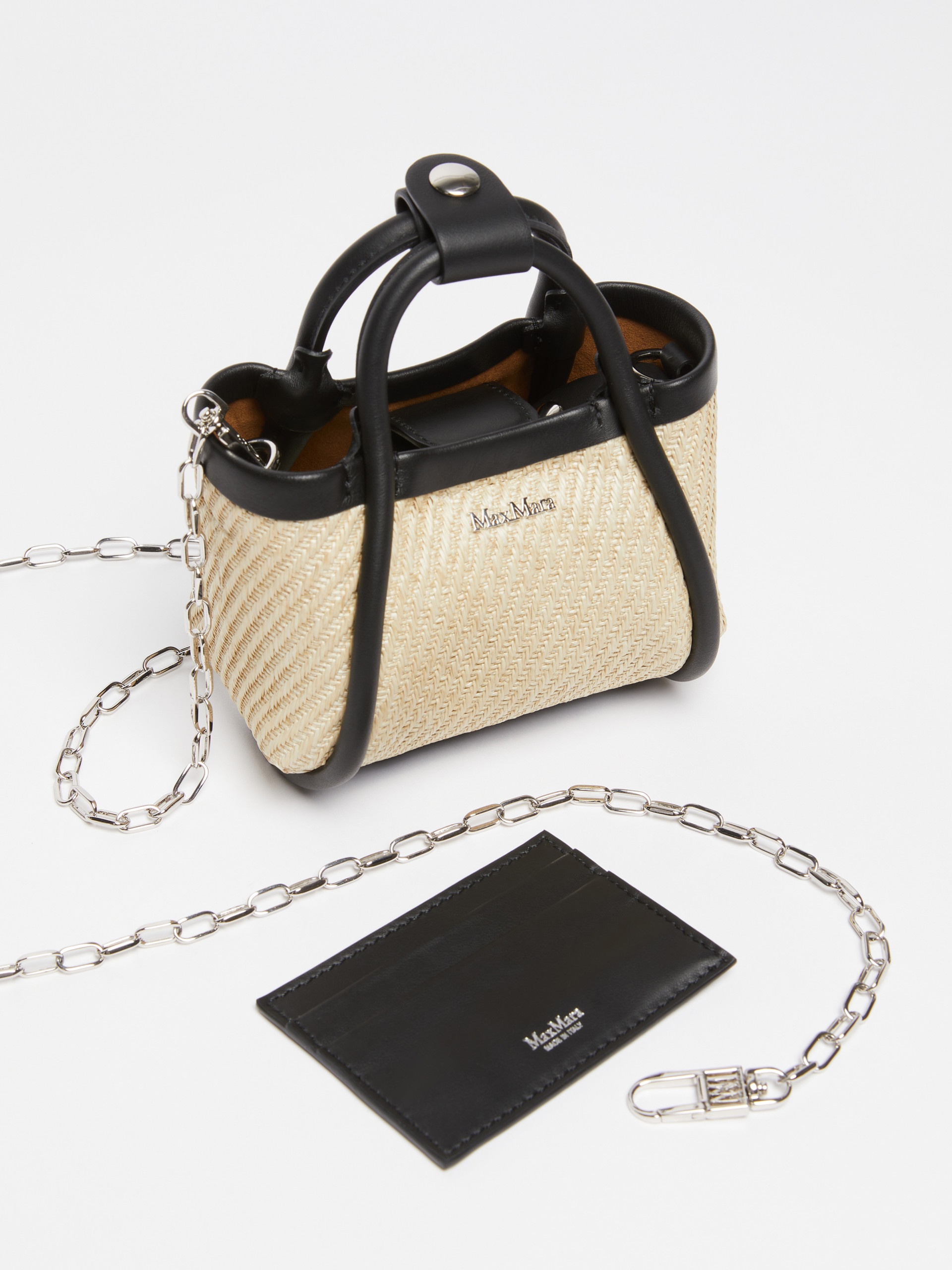 SUMMERMINI Raffia-effect fabric mini Marine bag - 4