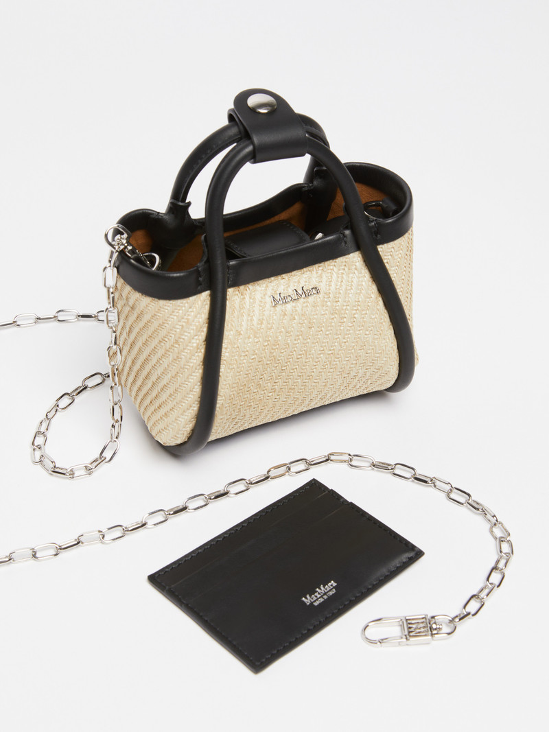 SUMMERMINI Raffia-effect fabric mini Marine bag 4