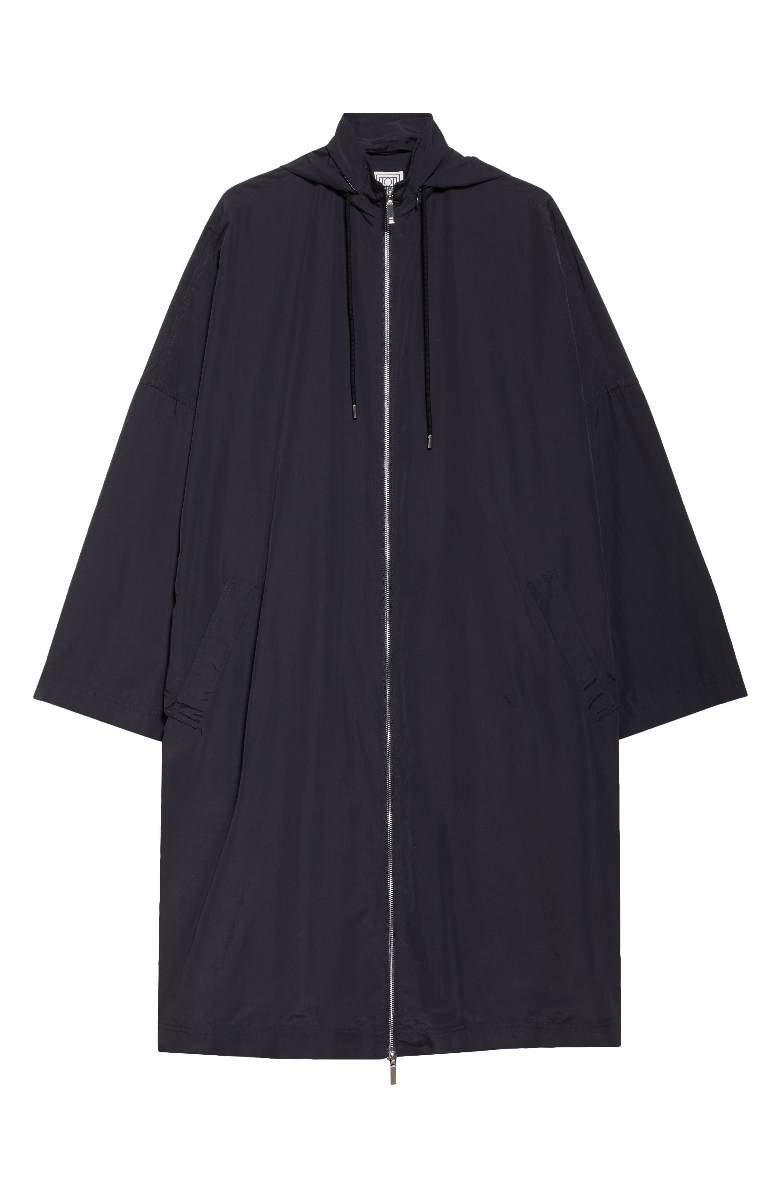 TOTEME Recycled Nylon A-Line Windbreaker Coat in Nightfall at Nordstrom - 6