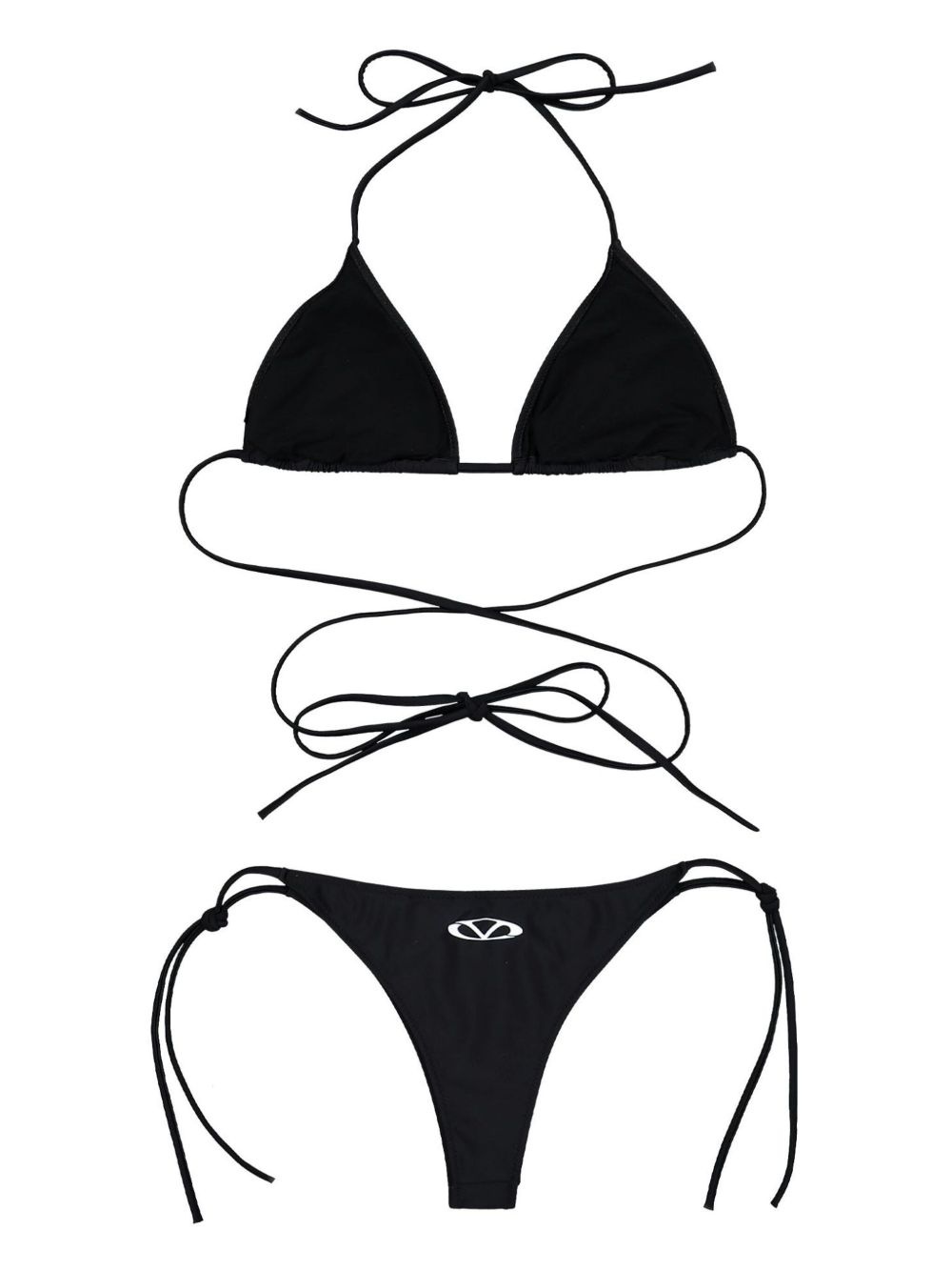 logo-print bikini set - 2