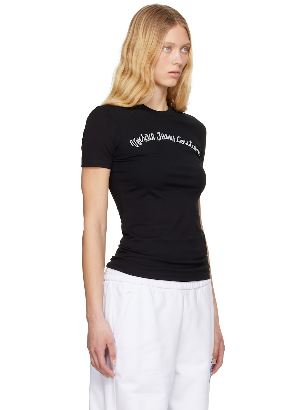 Black Screen-Printed T-shirt - 2
