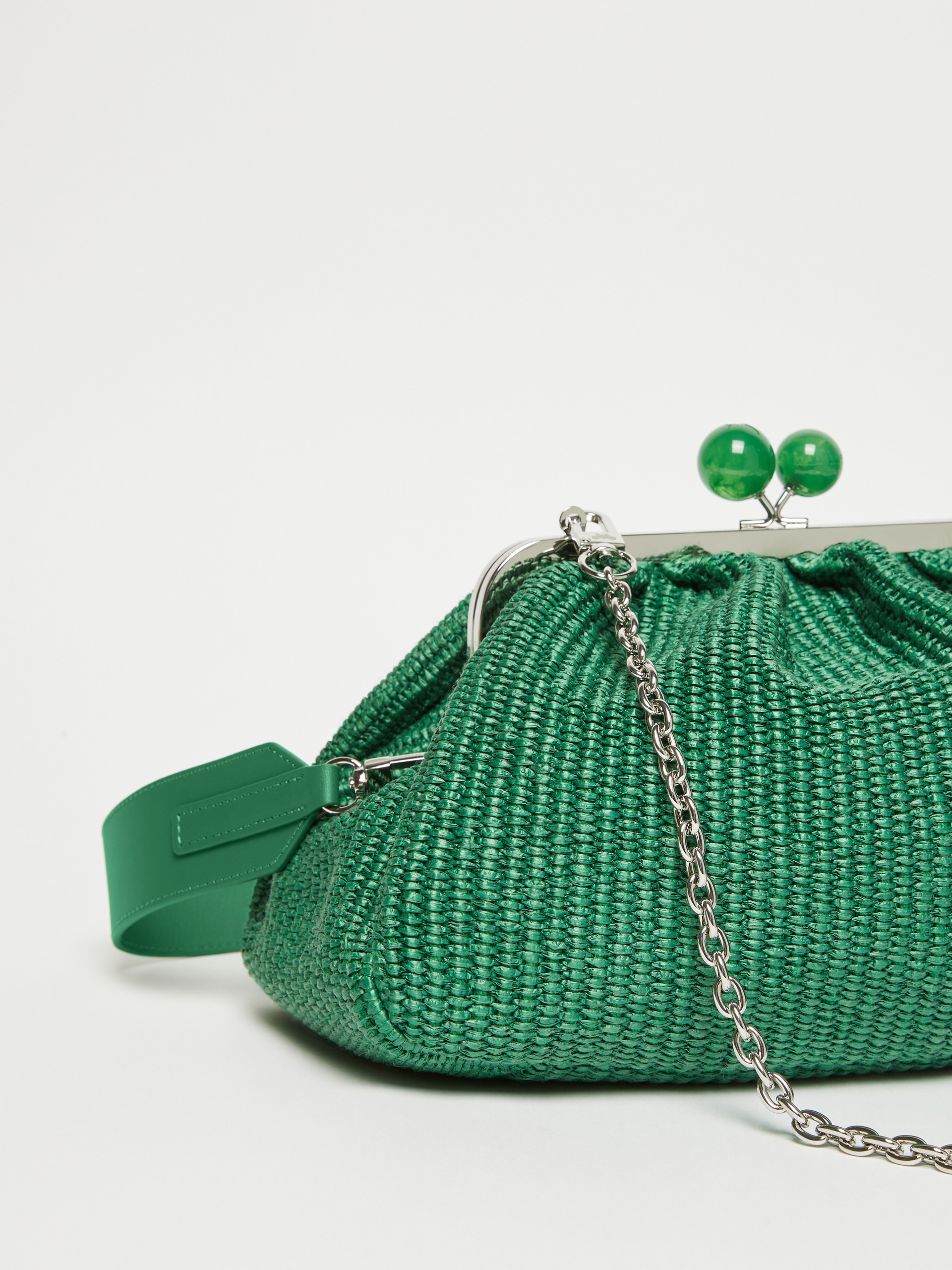 FORTUNA Medium raffia-effect Pasticcino bag - 4