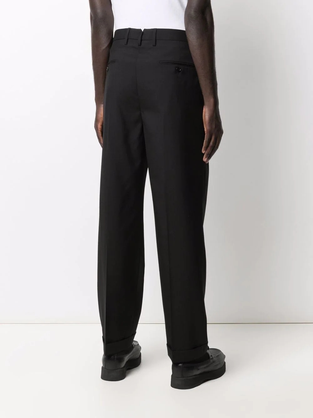 straight-leg tailored trousers - 4