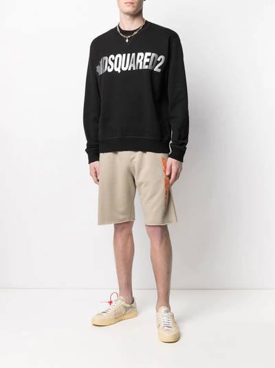 DSQUARED2 logo-print sweatshirt outlook