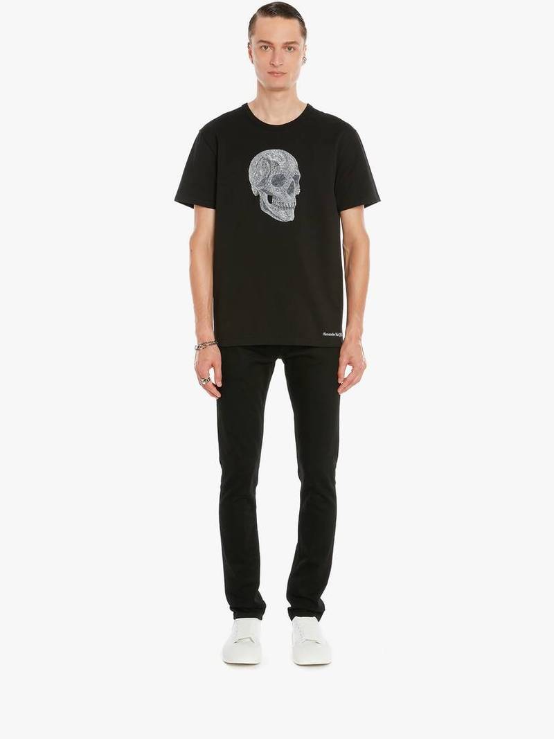Alexander McQueen Skull T-shirt in Black outlook