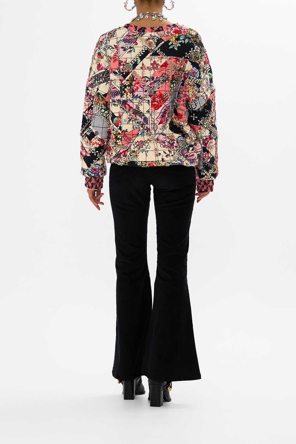 SILK BAND DROPPED SHOULDER SWEATSHIRT - 3