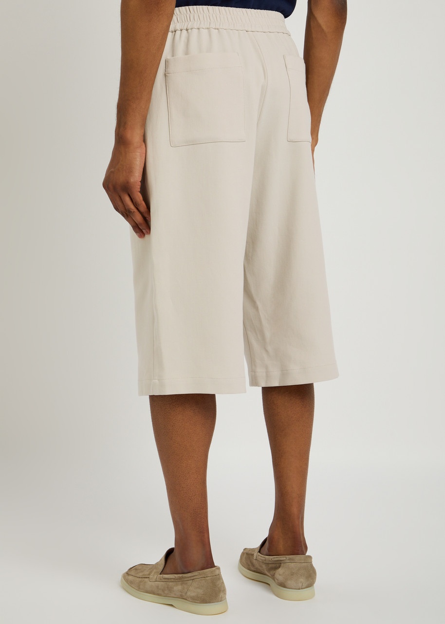 Ami Paris Elasticated Cotton Shorts - 3