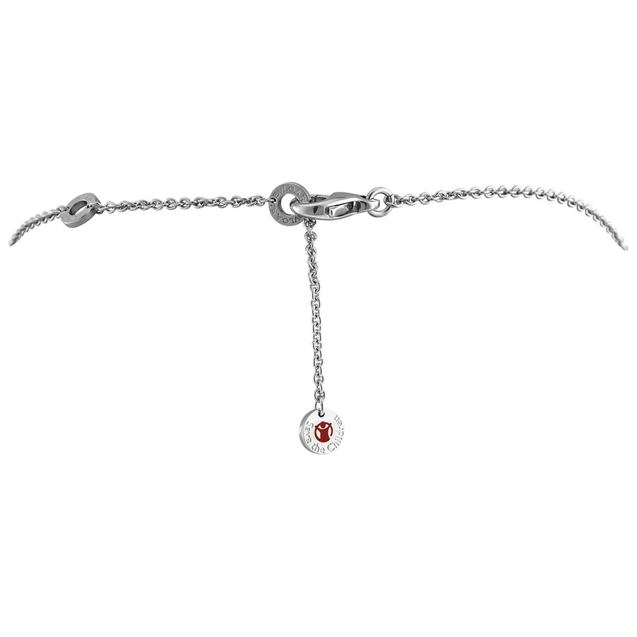 Bvlgari Save The Children 10th Anniversary Sterling Silver with Ruby Necklace - 10