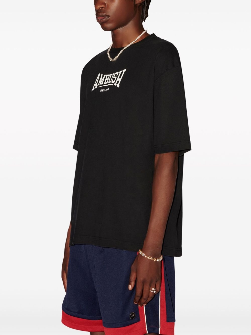 logo-print organic-cotton T-shirt - 4