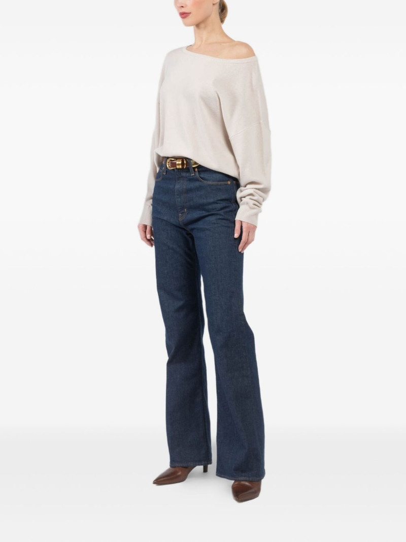 extreme cashmere boat-neck long-sleeved top outlook
