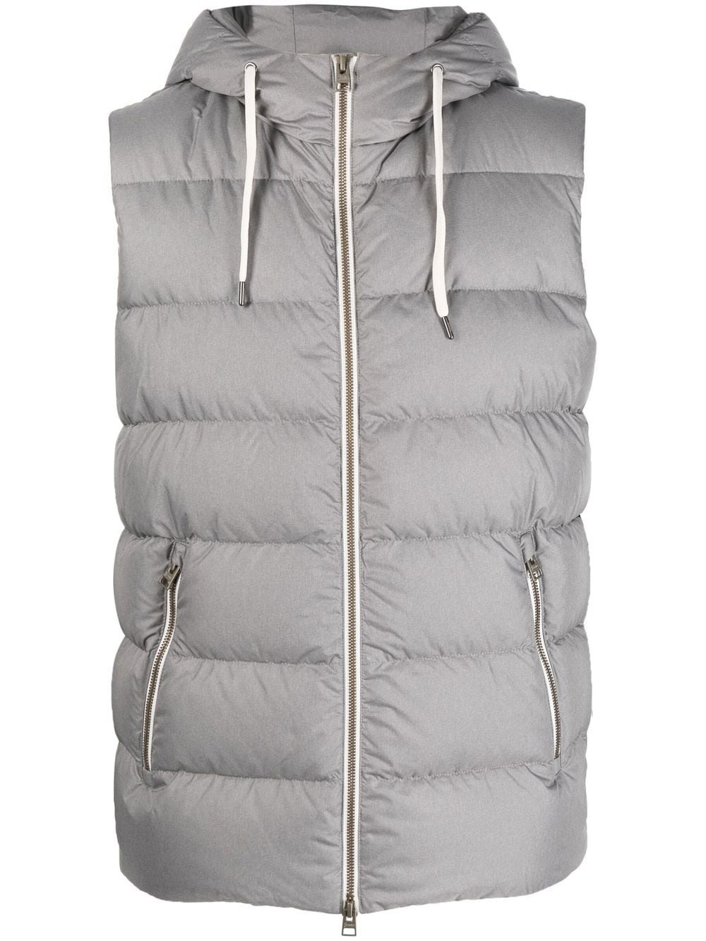 padded sleeveless gilet - 1