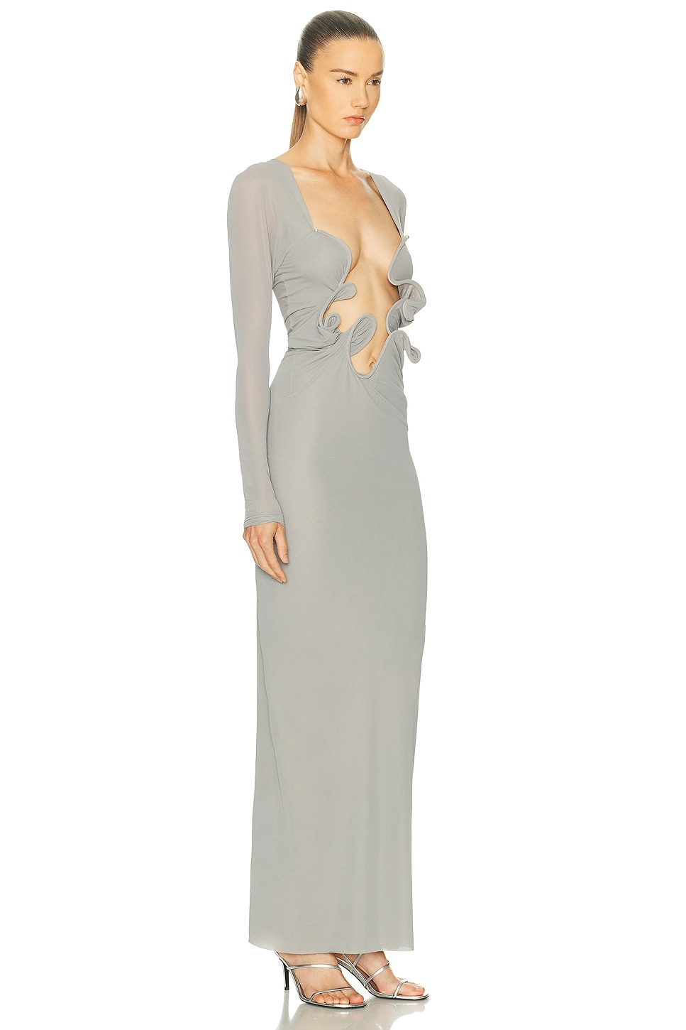 Molded Shawl Dress - 2