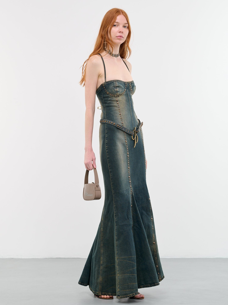 Blumarine Studded Jean Dress outlook