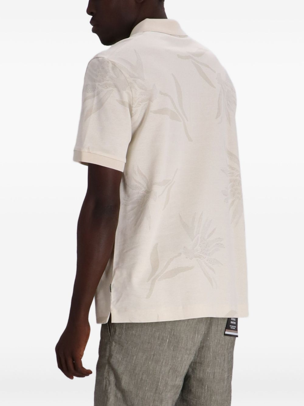 Parris floral-patterned polo shirt - 4