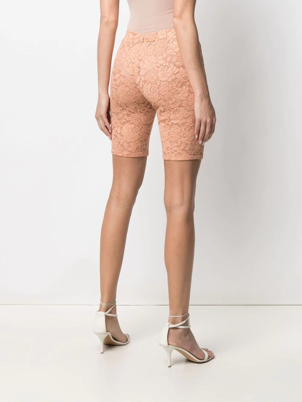 floral-lace cycling shorts - 4