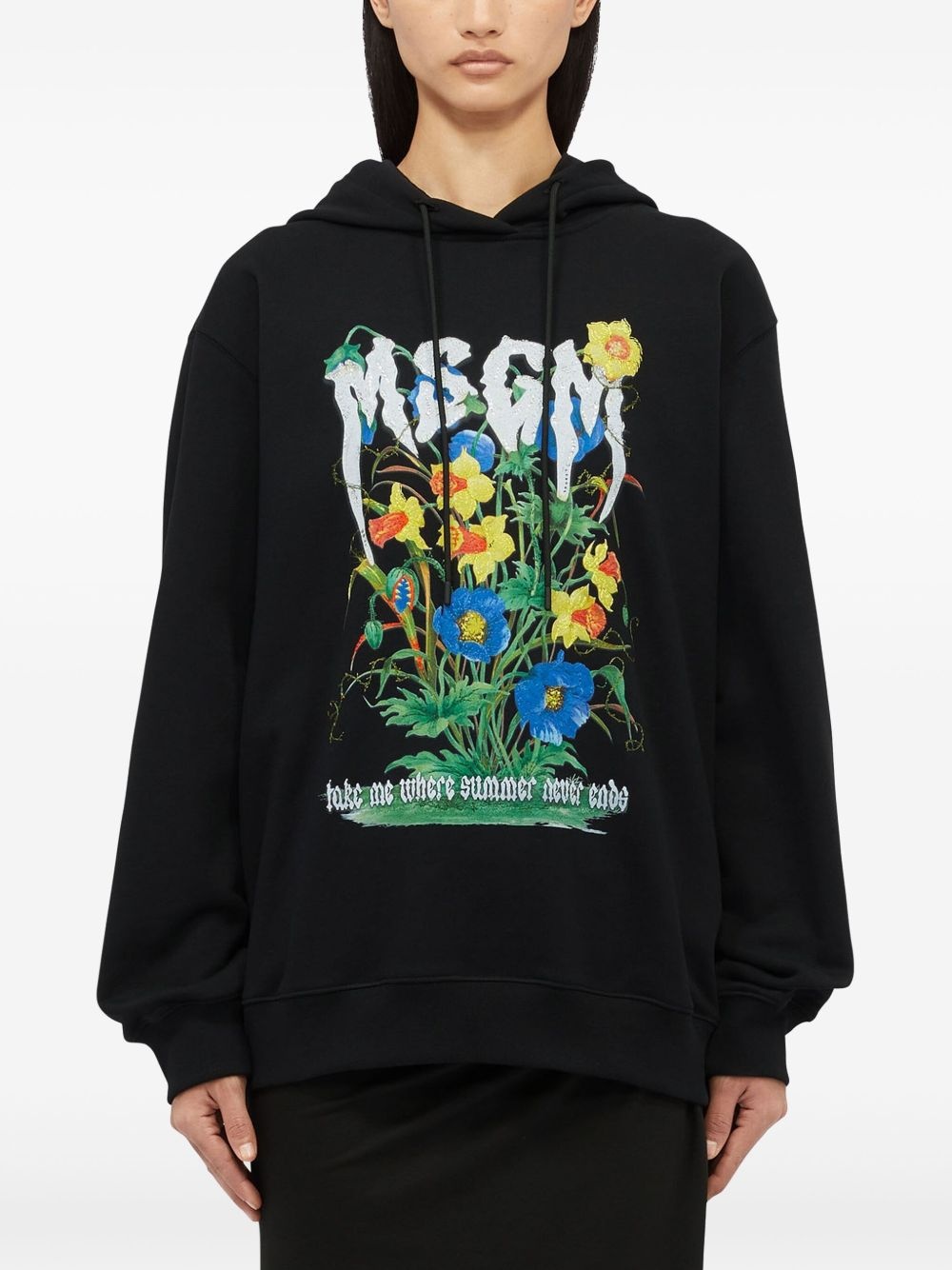 logo-print hoodie - 4