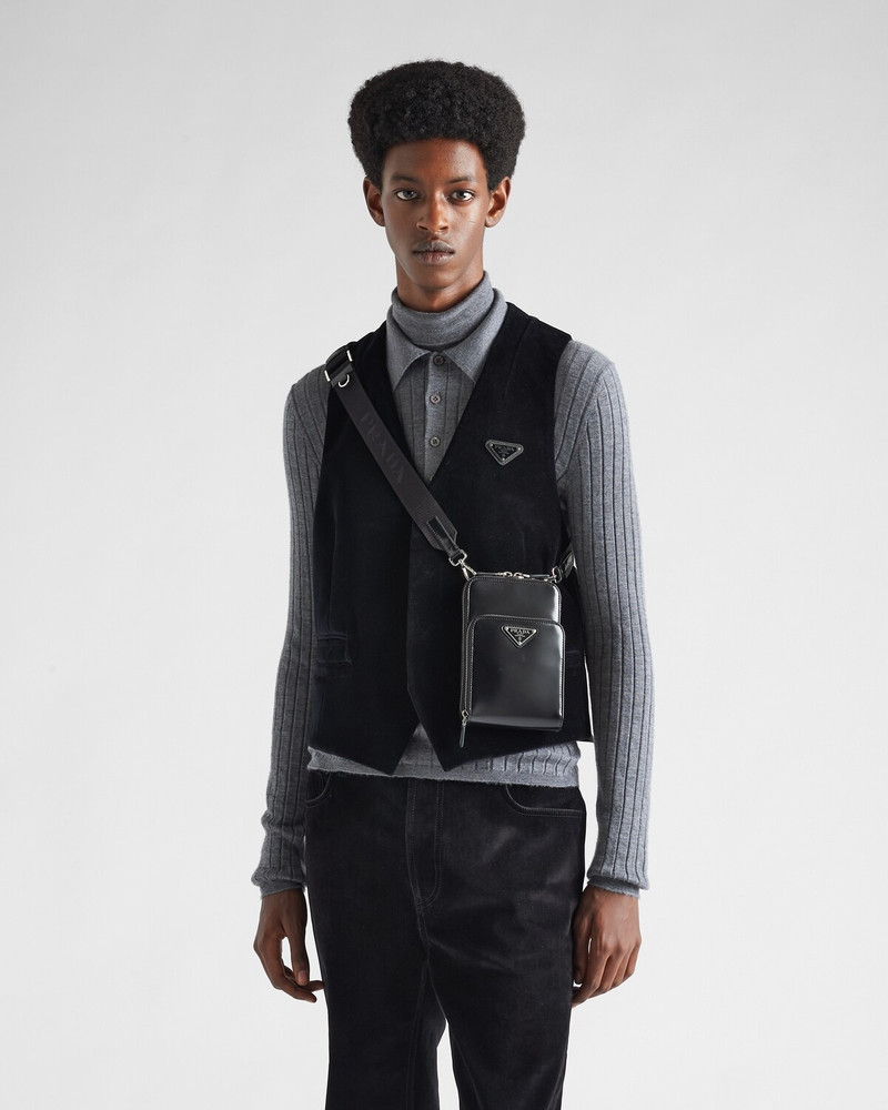 Prada Brushed leather smartphone case outlook