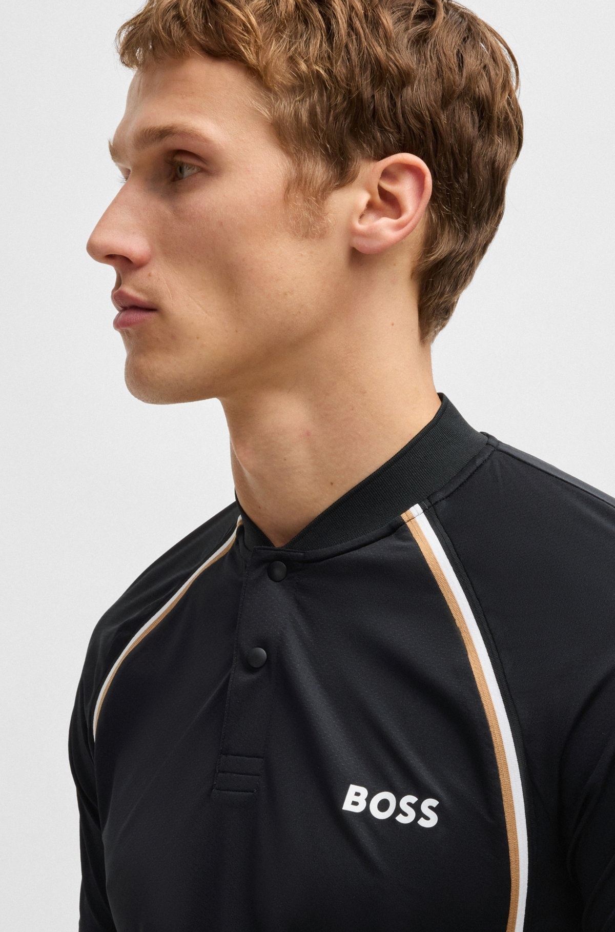 ACTIVE SLIM-FIT POLO SHIRT IN SUPER-STRETCH MESH - 3
