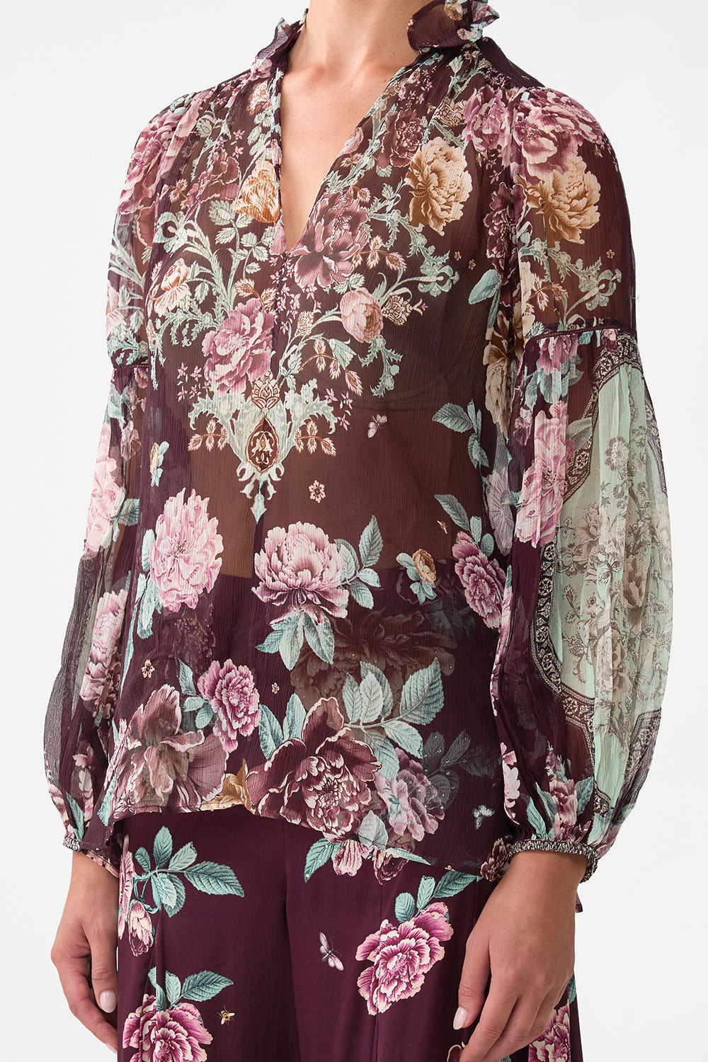 FRILL COLLARED BLOUSE - 5