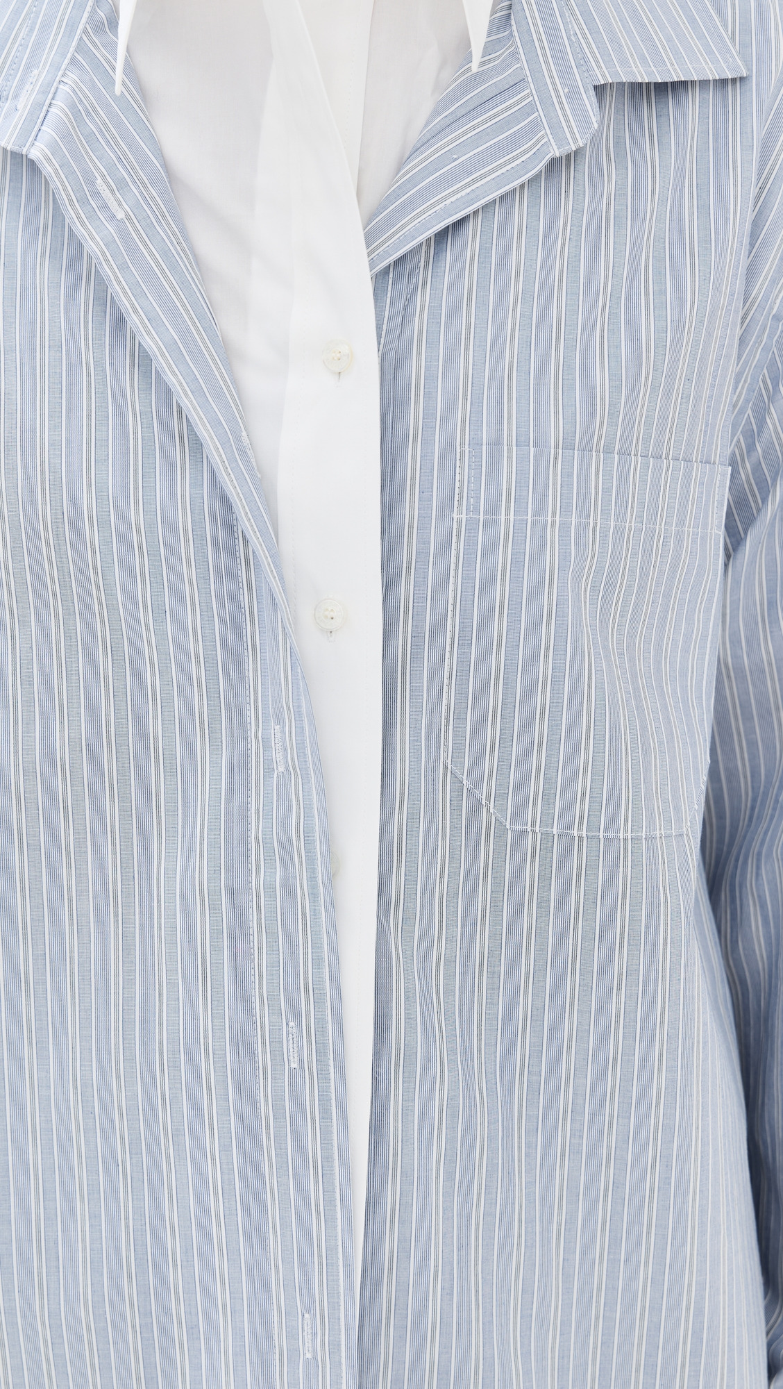 Striped Shirting Blouse - 5